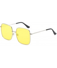 Square Foursquare Sunglasses Casual Fashion - B - C4199MZ8O06 $45.38