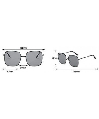 Square Foursquare Sunglasses Casual Fashion - B - C4199MZ8O06 $45.38