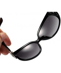 Oval Polarized Sunglasses of Women's Antiglare Anti-ultraviolet Fishing Riding Baseball Driving Glasses Classic Oval - CU18WH...