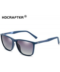 Semi-rimless Unisex Polarized Sunglasses Vintage Nylon Frame Sun Glasses For Men Women CHQJ018 - Blue - CH18Y0ZZZR2 $32.36