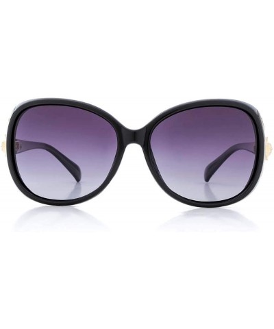 Square Fashion Square Sunglasses for Women Men Oversized Vintage Shades MN8842 - Black - CR1996TUXCT $11.59