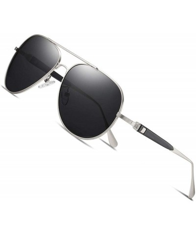 Oval Pilot Sunglasses Men Polarized Metal Frame Anti-Glare Mirror Lens 2020 Fashion Fishing Sun Glasses Male UV400 - CK199C5D...