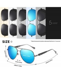 Oval Pilot Sunglasses Men Polarized Metal Frame Anti-Glare Mirror Lens 2020 Fashion Fishing Sun Glasses Male UV400 - CK199C5D...