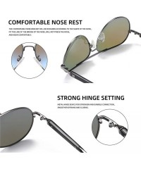 Oval Pilot Sunglasses Men Polarized Metal Frame Anti-Glare Mirror Lens 2020 Fashion Fishing Sun Glasses Male UV400 - CK199C5D...