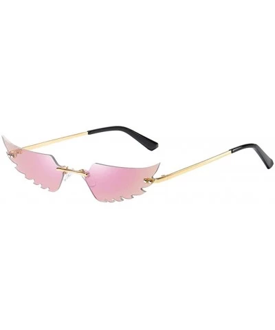 Sport Fashion Sunglasses Vintage Frameless - B-e - CU190C652IT $23.37