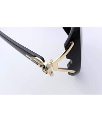Square Fashion Square Sunglasses for Women Men Oversized Vintage Shades MN8842 - Black - CR1996TUXCT $18.80