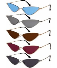 Oversized Metal Oversized Cateye Women Sunglasses Flat Tinted Lens 3193-FLSD - Silver Frame/Gray Lens - CB18G6D6HHG $10.17
