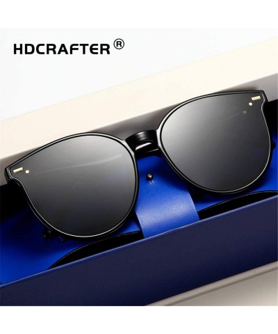 Square Fashion Trendy Polarized Lens Vintage Nylon Frame Drving Hiking Sunglasses For Men Women CHQJ017 Black - CZ18YEW4MM9 $...