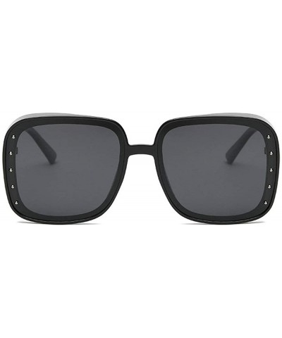 Square Mens Polarized Sunglasses Eyewear Flat Top Quality Square Glasses Outdoor Sports Mens Goggle UV400 - Black - CB1935UDQ...