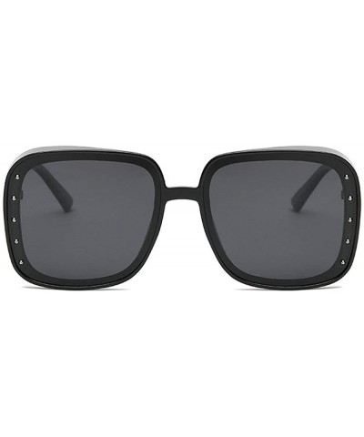 Square Mens Polarized Sunglasses Eyewear Flat Top Quality Square Glasses Outdoor Sports Mens Goggle UV400 - Black - CB1935UDQ...