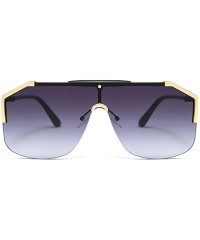 Goggle Oversized One Piece Sunglasses for Women Big Frame UV400 Goggles - C2 - CU198G6883U $10.96