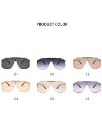 Goggle Oversized One Piece Sunglasses for Women Big Frame UV400 Goggles - C2 - CU198G6883U $10.96