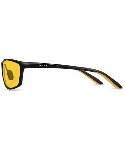 Rectangular Night Driving Glasses Glare Polarized - CR18A6RXN5L $24.96