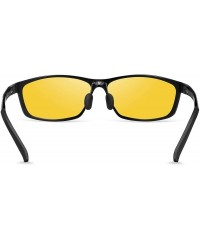 Rectangular Night Driving Glasses Glare Polarized - CR18A6RXN5L $24.96