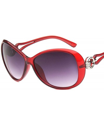 Oversized 2019 Classic Gradient Sunglasses Women Brand Designer Vintage Oversized Sun Glasses UV400 - Rose Red - CM18WD7MM4Z ...