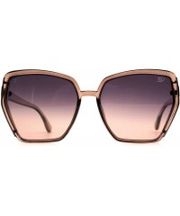 Butterfly p538 Butterfly Design Polarized - for Womens 100% UV PROTECTION - Lightbrown-purpledegrade - CW192TGHO9I $18.55