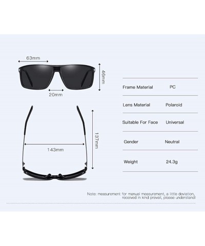 Aviator Polarized Sunglasses classic retro polarized driving - B - CV18QTH02UW $28.06