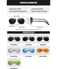 Aviator Polarized Aviators Sunglasses for Men Women Male Sun Glasses Uv Protection - Silver Silver - C4194W82T4Q $15.14