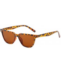 Rimless Women Vintage Sunglasses-Retro Big Frame UV400 Eyewear Fashion Ladies - E - CE18Q29G8WD $7.23