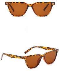 Rimless Women Vintage Sunglasses-Retro Big Frame UV400 Eyewear Fashion Ladies - E - CE18Q29G8WD $7.23