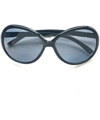 Oversized Over-sized Oval Sunglasses (P2418) - Black-smoke - CL1889K3DN2 $7.53