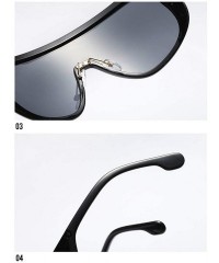 Square sunglasses glasses vintage windproof oversized - C4 - C8197ZO3HCY $11.02