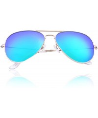 Aviator Aviator Polarized Sunglasses for Women Sun 3025 Shades Men with Case UV400 Protection - Green - CU189SLCRLX $18.17