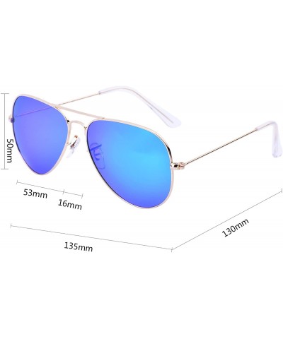 Aviator Aviator Polarized Sunglasses for Women Sun 3025 Shades Men with Case UV400 Protection - Green - CU189SLCRLX $18.17