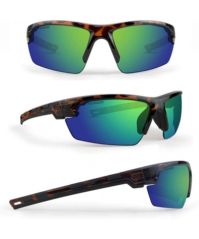 Sport Riding Polarized Sunglasses Tortoise - CY18T07LOT6 $37.49