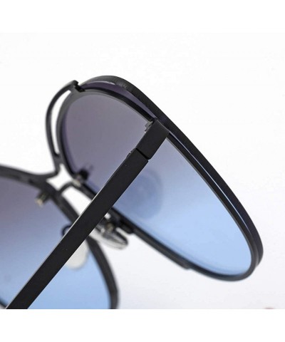 Cat Eye 2019 new sunglasses - rivets double beam sunglasses fashion cat eyes sunglasses ladies - D - CK18S0W0Q29 $35.51