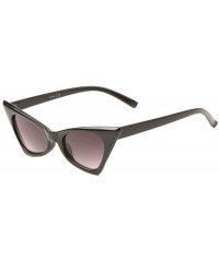 Cat Eye Super Dark Lens Sharp Geometric Cat Eye Sunglasses - Black - C01983K7ME8 $17.28