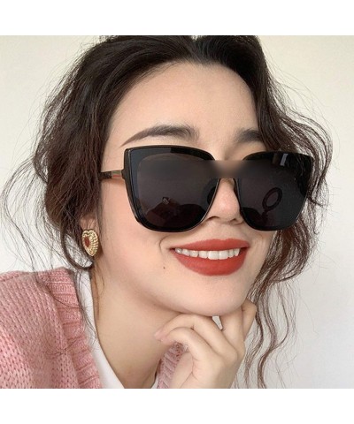 Oval Cateye Designer Sunglasses Women 2019 Retro Square Glasses Women/Men Luxury Oculos De Sol - Black Silver - CD1985GEUOE $...