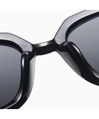 Oval Cateye Designer Sunglasses Women 2019 Retro Square Glasses Women/Men Luxury Oculos De Sol - Black Silver - CD1985GEUOE $...