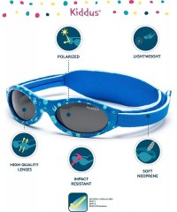 Shield PREMIUM Sunglasses Baby 0-2 year Polarized UV Protection Adjustable Band - 05 Blue Planets Ki30308 - CR180UROKSG $22.23