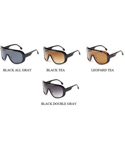 Square sunglasses glasses vintage windproof oversized - C4 - C8197ZO3HCY $11.02