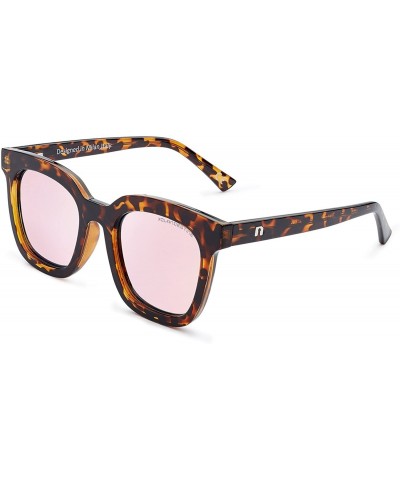 Oversized Gatto & Quadrato - Men & Women Sunglasses - Quadrato Habanna - Pink / Before $59.95 - Now 20% Off - CU18GEO9X8N $53.65