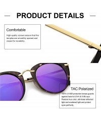 Cat Eye Retro Cat Eye Polarized Sunglasses for Women Vintage Fashion Sun Glasses 100% UV Protection - CY18Y2HT645 $15.02