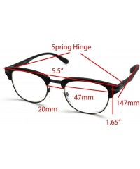 Rectangular Full-Rimless Flexie Reading double injection color Glasses NEW FULL-RIM - C618RNUR4KI $26.49