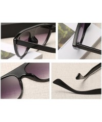Goggle cat eyes female sunglasses personality fashion street trend sunglasses - Black Gold Mercury - C318EH4RXOG $9.68