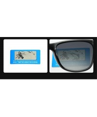 Square Fashion Polarized Sunglasses Brand Designer TR90 Square Frame Men Leisure Driving Mirror - Silver - C618UEGN9GO $13.67