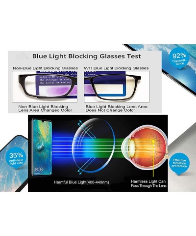 Rectangular 1 Flexlite Uv Protection- Anti Blue Rays Harmful Glare Computer Eyewear Glasses- BLUE BLOCKING - C6188LHEODM $21.05