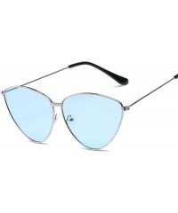 Aviator Sunglasses New Trend Fashion Personality Triangle Cat Eye Color Coating UV400 8 - 2 - CB18YZUHLN3 $10.36