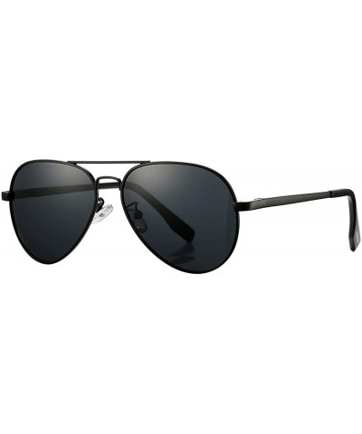 Aviator Polarized Aviator Sunglasses for Juniors Small Face Women Men Vintage UV400 Protection Shades - C31890AO6SU $22.75