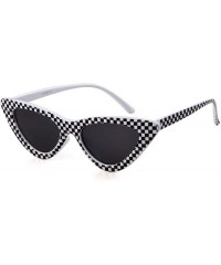 Goggle Retro Vintage Cateye Sunglasses for Women Clout Goggles Plastic Frame Glasses - CK18SER2KOE $15.94