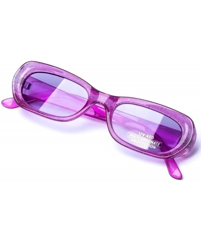 Goggle Vintage Sunglasses For Women Oval Mod Style Candy Colors Frame Fashion Goggles - Fuschia - CX18KOR7K25 $19.02