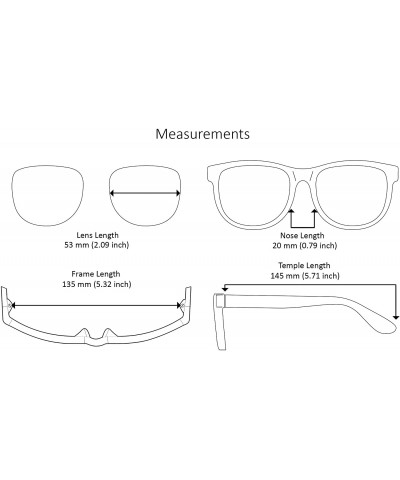 Wayfarer Horn Rimmed Wood Pattern Sunglasses Men Women 5401CWD-SD - Bamboo Pattern Frame/Grey Lens - CH18KEN3X2G $7.04