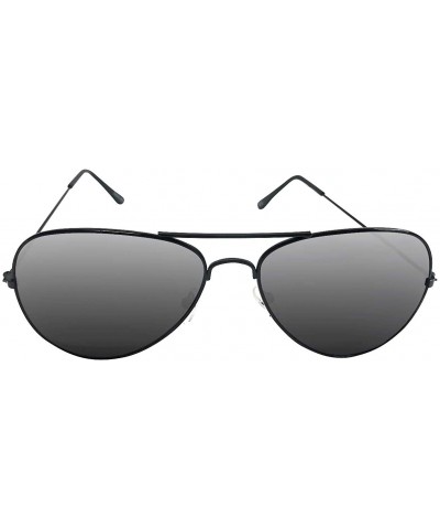 Aviator Polarized Sunglasses - Black - CC18XWSZSKO $22.72