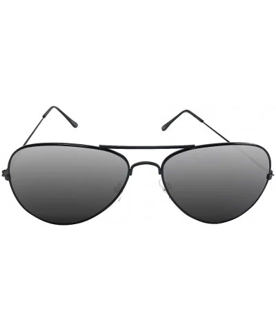 Aviator Polarized Sunglasses - Black - CC18XWSZSKO $23.96