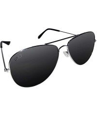 Aviator Polarized Sunglasses - Black - CC18XWSZSKO $10.27