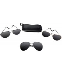 Aviator Polarized Sunglasses - Black - CC18XWSZSKO $10.27